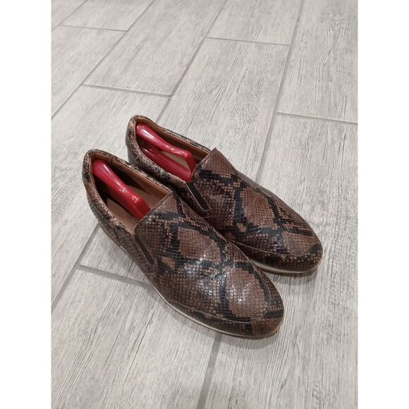 MEZLAN MONARCH Snake print leather slip-on loafer SIZE 9 US MADE IN SPAIN - Picture 1 of 12